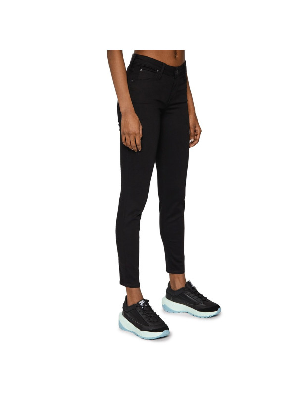 Schwarze Skinny Jeans mit hoher Taille Schwarze Skinny Jeans mit hoher Taille