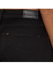 Schwarze Lee Jeans mit Patch
