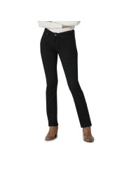 Schwarze Damen Straight Leg Jeans