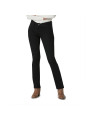 Schwarze Damen Straight Leg Jeans