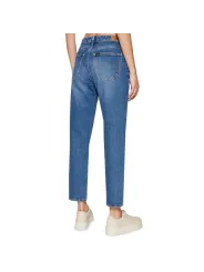 Blaue Jeans mit geradem Schnitt