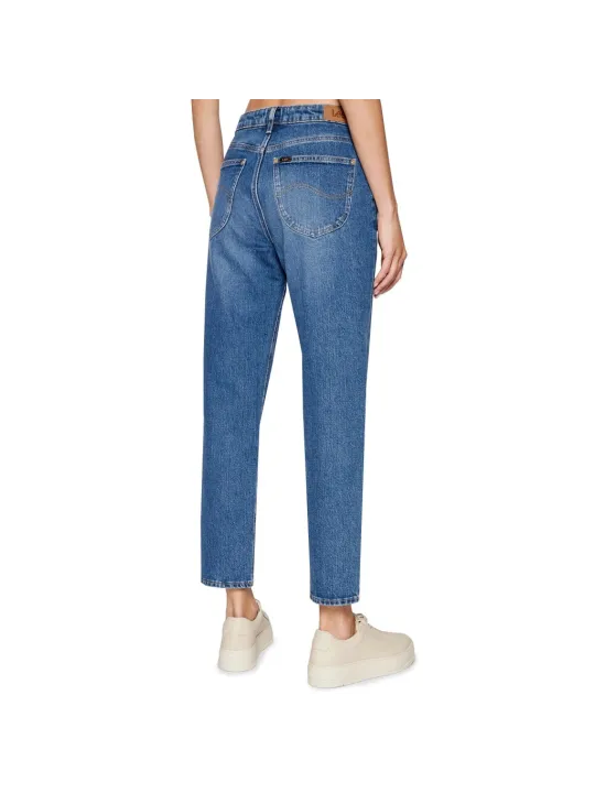 Blaue Jeans mit geradem Schnitt