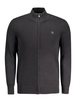 BIO-BAUMWOLLE CARDIGAN MIT ZIPPER & LOGO - PULLOVER