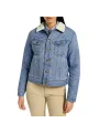Blaue Lee Denimjacke Fleece