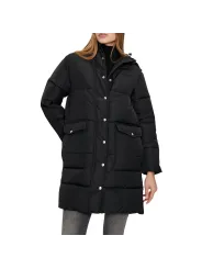 Schwarze Winterjacke mit Kapuze