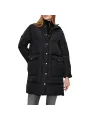 Schwarze Winterjacke mit Kapuze