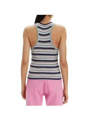 Blau gestreiftes Top mit Shorts