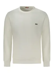 Bio Offwhite Sweatshirt - Stilvolles Logo, Rundhals, Komfort