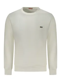 Bio Offwhite Sweatshirt - Stilvolles Logo, Rundhals, Komfort