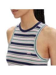 Gestreiftes blaues Lee Tanktop