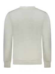 Bio Offwhite Sweatshirt - Stilvolles Logo, Rundhals, Komfort