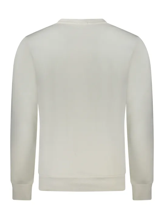 Bio Offwhite Sweatshirt - Stilvolles Logo, Rundhals, Komfort