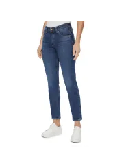 Blaue Jeans mit geradem Bein