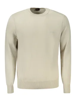 "Boss Langarmshirt: Eleganter Pullover mit Logo-Stickerei"