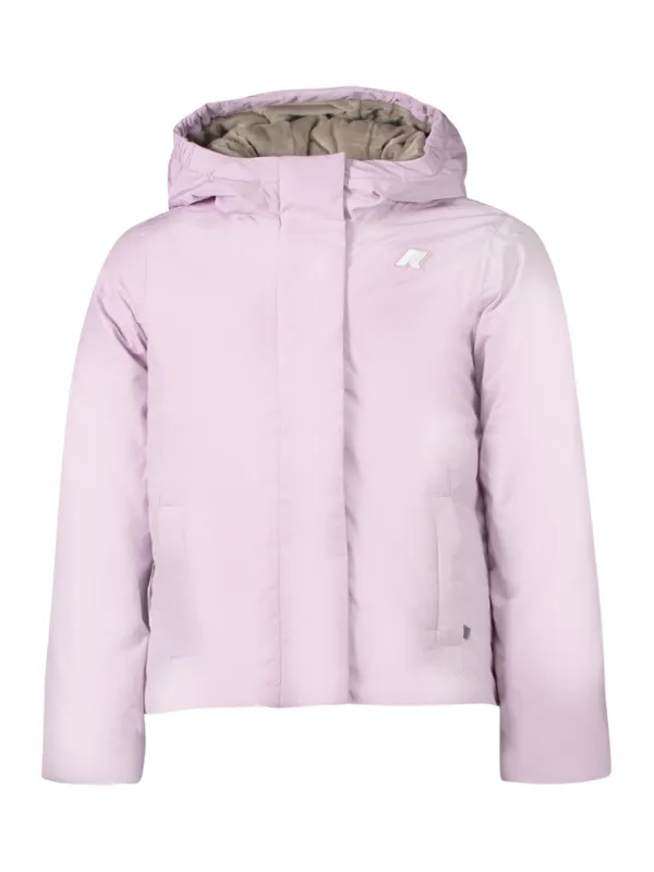 "K-WAY Jacken im Sale | K-Way K4137WWPLILYSOFTMARMOTTA Langarmjacke mit Kapuze und 2 Außentaschen, Marmotta-Grau Innenfutter, Reißverschluss, Logo fü online kaufen"|Planet-Deluxe