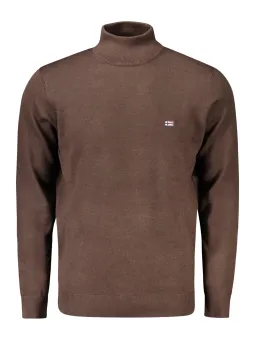 "Langarmpullover mit Stehkragen & Stickerei - NORWAY 1963"