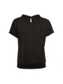 Braunfarbenes Poloshirt mit Mandarin-Kragen