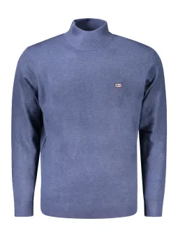 "Langarm Stehkragenpullover mit Stickerei - NORWAY 1963"