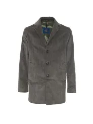 Grünes Cord Blazer mit Knöpfen