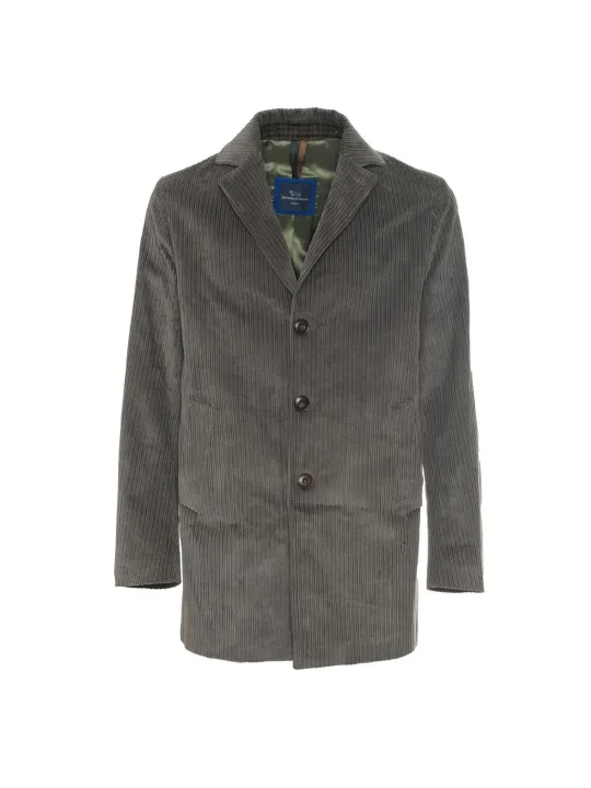 Grünes Cord Blazer mit Knöpfen