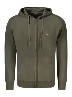 "Stylische Langarm Kapuzenjacke mit Taschen & Logo-Stickerei"