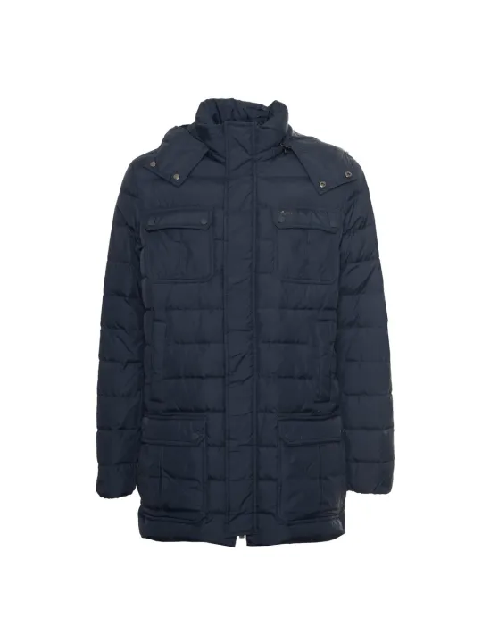 Blauer gesteppter Harmont & Blaine Pufferjacke
