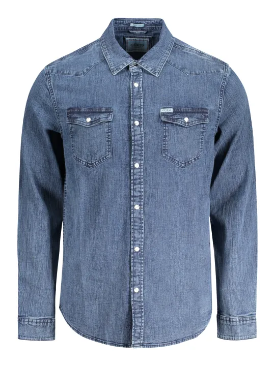 "GUESS JEANS Startseite im Sale | GUESS JEANS LANGARMHEMD HERREN BLAU online kaufen"|Planet-Deluxe