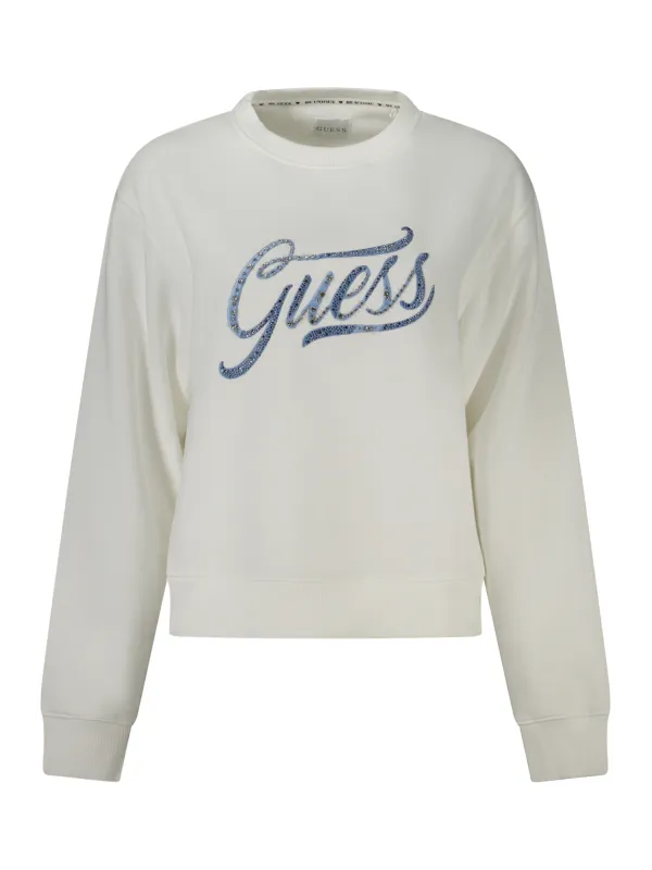 "GUESS JEANS Sweatshirts im Sale | Bio Sweatshirt Rundhals mit Stickerei und Strass online kaufen"|Planet-Deluxe