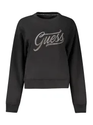 "GUESS JEANS Sweatshirts im Sale | Bio Baumwolle Langarm Sweatshirt mit Stickerei und Strassapplikation online kaufen"|Planet-Deluxe