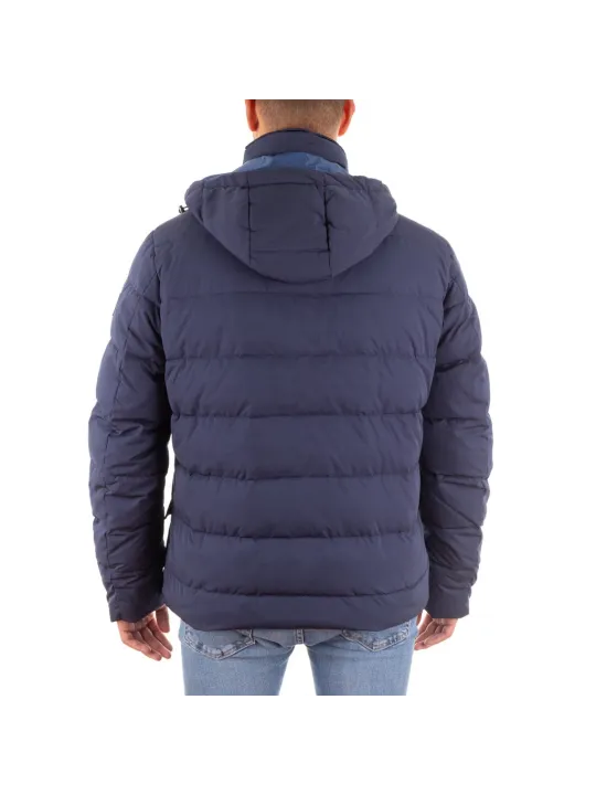 Blauer Harmont & Blaine Herrenjacke gepufft