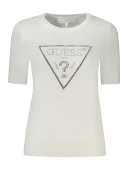 "Guess Bluse: Kontrastdetails & Strass, stilvoll & elegant"