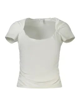 "GUESS JEANS T-Shirt: Kontrastdetails & Logo-Design"