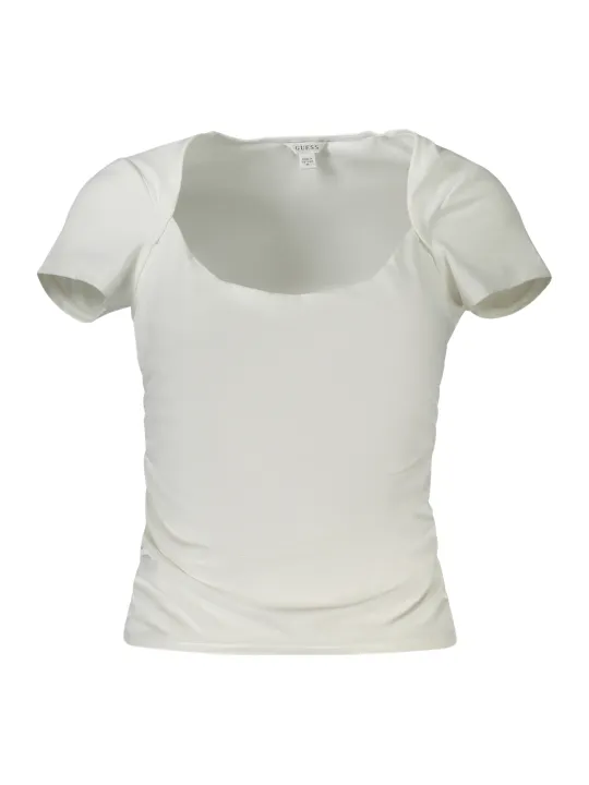 "GUESS JEANS T-Shirts im Sale | Breitkragen Logo T-Shirt mit Kontrastdetails online kaufen"|Planet-Deluxe