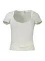 "GUESS JEANS T-Shirts im Sale | Breitkragen Logo T-Shirt mit Kontrastdetails online kaufen"|Planet-Deluxe