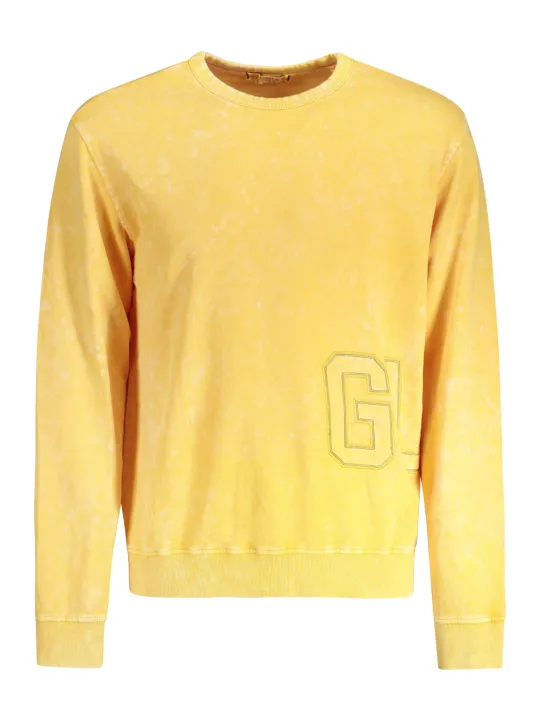 "GUESS JEANS Startseite im Sale | GUESS JEANS SWEATSHIRT OHNE REISSVERSCHLUSS HERREN GELB online kaufen"|Planet-Deluxe