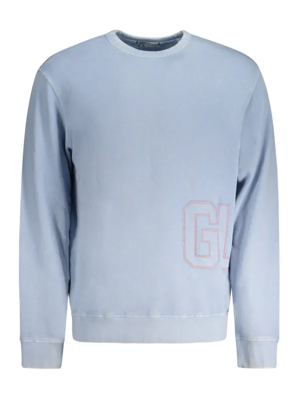 "GUESS JEANS Sweatshirts im Sale | Verwaschenes Langarm-Sweatshirt mit Stickerei-Logo online kaufen"|Planet-Deluxe