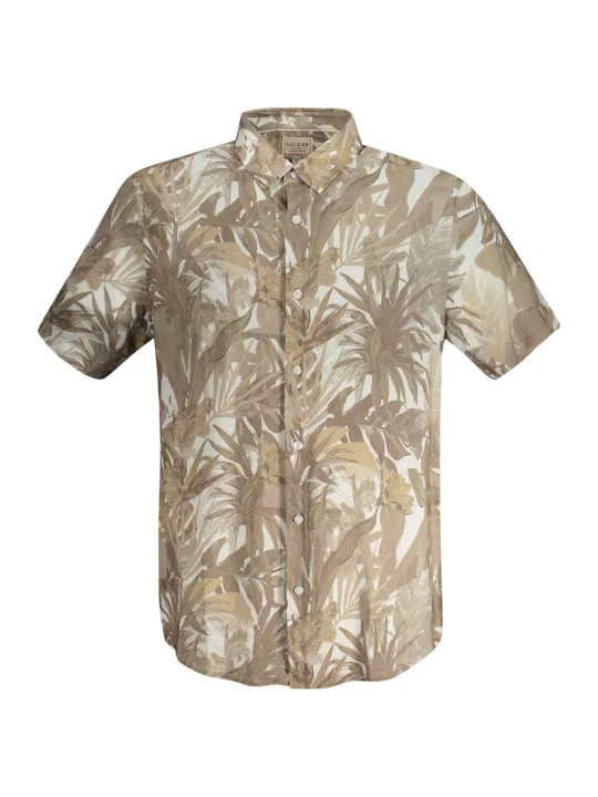 "GUESS JEANS Startseite im Sale | GUESS JEANS KURZARMHEMD HERREN BEIGE online kaufen"|Planet-Deluxe