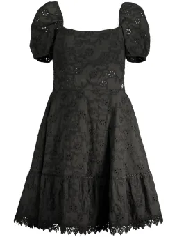 "GUESS Jeans: Kurzes Kleid mit Stickerei & Logo – Elegant"