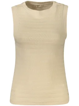 GUESS JEANS Kontrast Tanktop mit Logo – Stilvolles Rundhals-Hemd