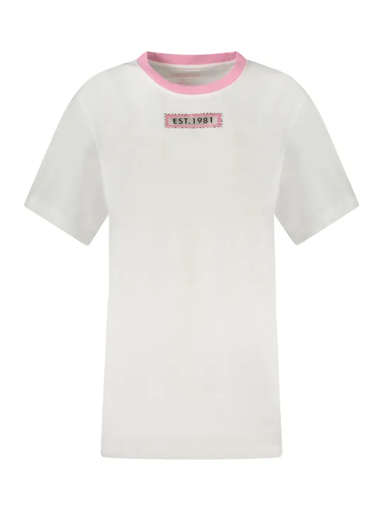 Guess Jeans T-Shirt: Bio-Baumwolle, Print & Strasssteine