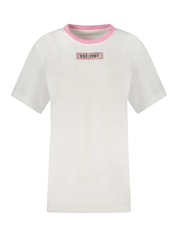 Guess Jeans T-Shirt: Bio-Baumwolle, Print & Strasssteine