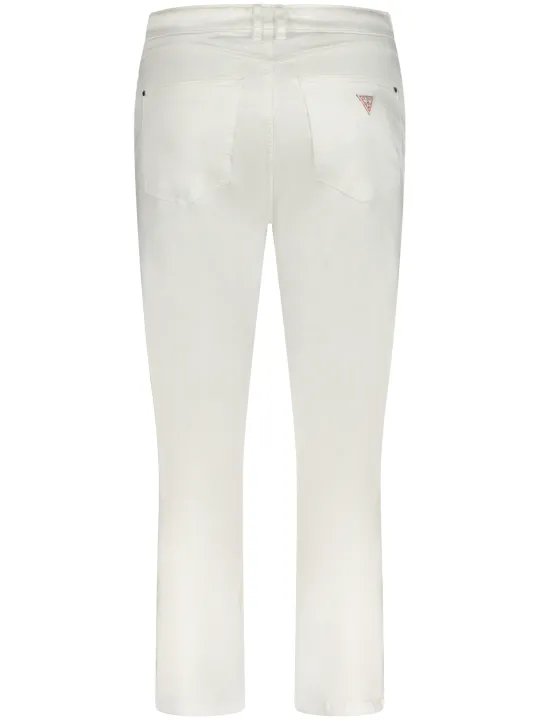 "GUESS JEANS Jeans im Sale | GUESS JEANS Damen Skinny High Jeans mit 5 Taschen, Knopf und Reißverschluss, abnehmbarem Schal und Logo - Modell W4GA91W93CE_BI online kaufen"|Planet-Deluxe