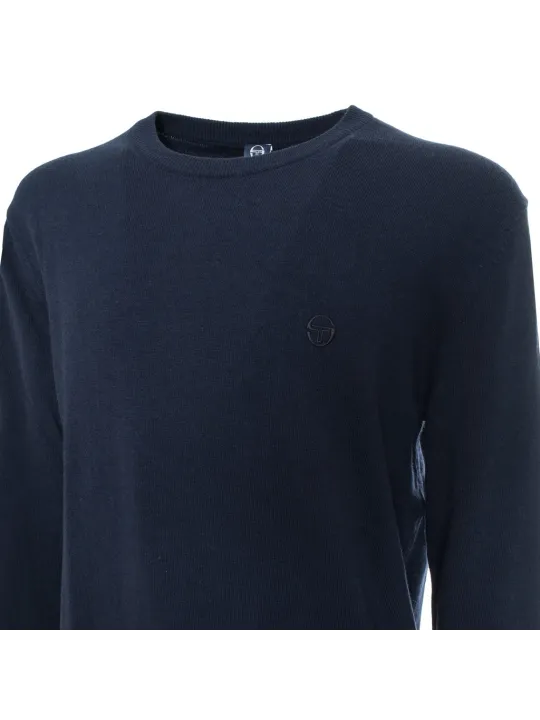 Schwarzes Sergio Tacchini Funktionsshirt Blau