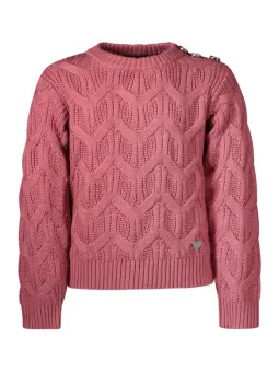 Guess Jeans Mädchenpullover - Kontrastdetails & Logo, Langarm