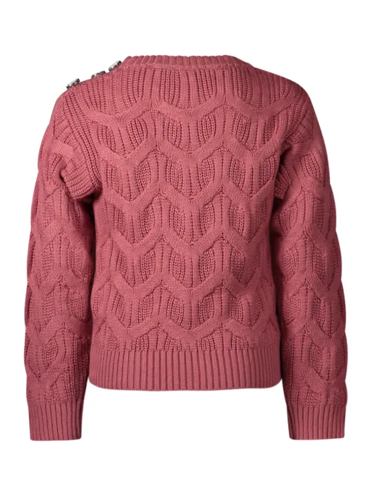 "GUESS JEANS Pullover im Sale | Guess Jeans Mädchen Langarmpullover mit Kontrastdetails und Logo-Applikation online kaufen"|Planet-Deluxe