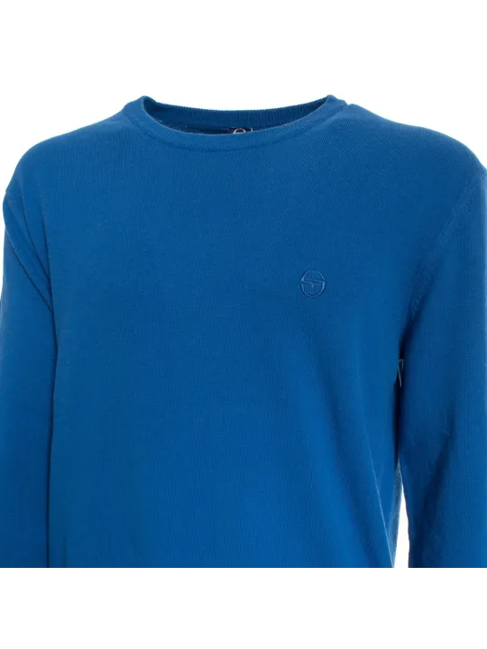 Blaues Sergio Tacchini Pullover Hemd