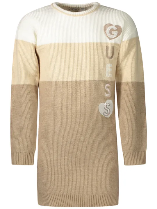 "GUESS JEANS Startseite im Sale | GUESS JEANS PULLOVER FÜR MÄDCHEN BEIGE online kaufen"|Planet-Deluxe