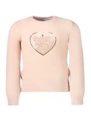 "GUESS JEANS Pullover im Sale | Guess Jeans Mädchen Langarmpullover mit Stickerei und Pailletten online kaufen"|Planet-Deluxe