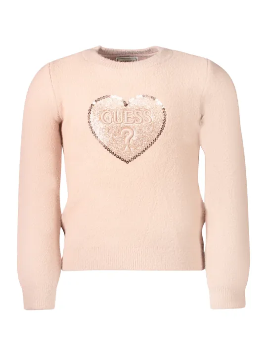 "GUESS JEANS Pullover im Sale | Guess Jeans Mädchen Langarmpullover mit Stickerei und Pailletten online kaufen"|Planet-Deluxe