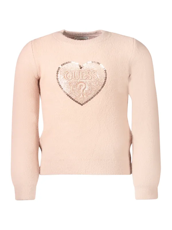 "GUESS JEANS Pullover im Sale | Guess Jeans Mädchen Langarmpullover mit Stickerei und Pailletten online kaufen"|Planet-Deluxe